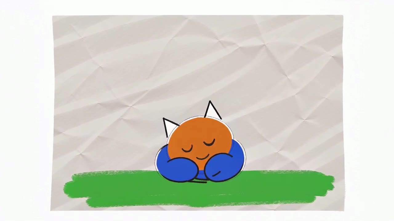 Кот с детского рисунка